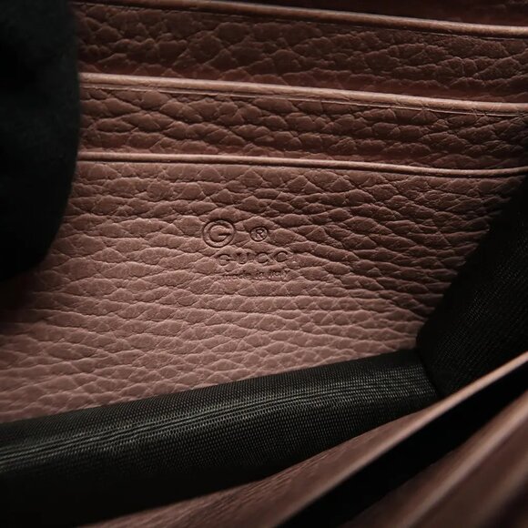 GUCCI Interlocking Pink Leather Shoulder Bag 643-040825 - Picture 11 of 12